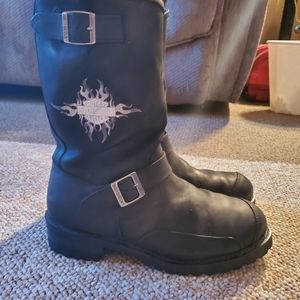 Mens Harley Davidson Logger Boots Size 